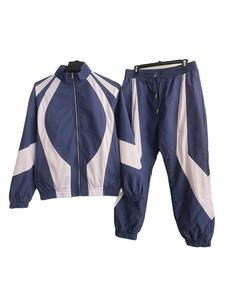 Chándal de nailon con parche de malla personalizado, conjunto deportivo de camisa y pantalones cortavientos, chándales cortavientos para hombres, 2026 completo - Product Image 5