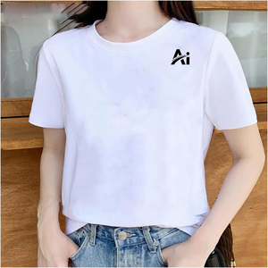 Women Summer Printed Formal Tee Shirt Breathable Cotton Tops Short Sleeve Lightweight Comfortable Eco-Friendly Fashion - Product Image 3