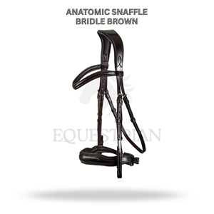 บังเหียนแบบอนาโตมิกส์ สีน้ำตาล ขนาดฟูลไซส์ สำหรับขี่ม้าแบบอังกฤษ เพื่อความสบายของม้า - Product Image 2