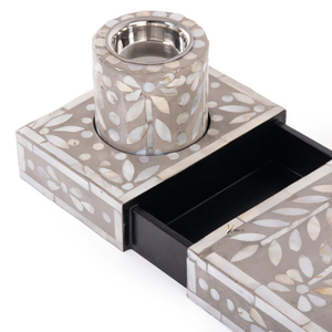 Luxury Arabic Incense Mother of Pearl Mabkhar Bakhoor <b>Box</b> & Incense Burner Set <b>Gift</b> <b>Box</b> Wholesale for <b>Ramadan</b> - Product Image 5