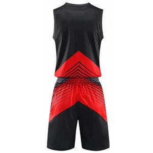 Uniforme de basket-ball pour hommes de qualité supérieure, imprimé sur mesure, respirant, couleur personnalisée, protection UV, évacuation de l'humidité, nouvelle arrivée - Product Image 3