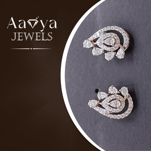 Boucles d'oreilles de luxe en or massif 14 carats avec diamants certifiés HRD cultivés en laboratoire, bijoux fins pour femmes, élégants, luxueux, scintillement intemporel 1.15 - Product Image 2