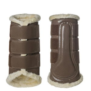 Bottes de brossage pour chevaux personnalisées et confortables pour l'équitation, protection des tendons et des articulations, absorption des chocs, haute qualité, fabriquées au Pakistan - Product Image 1