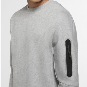 Sudadera de algodón con Logo personalizado para hombre y mujer, ropa para parte superior masculina, en relieve, lisa, en blanco - Product Image 3