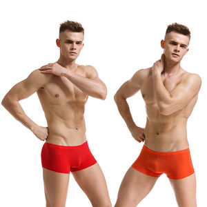 Ropa Interior Masculina de Spandex/Algodón, Tejido Liso, Transpirable, de Secado Rápido, Cómoda, Cintura Alta con Logotipo, para Adultos, ODM - Product Image 4