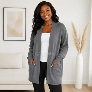 Cosh International Sorority Sisterhood Acrylic High Quality Long <b>Cardigan</b> Longline Knitwear Front Open <b>Maxi</b> Acrylic Knitted - Product Image 4