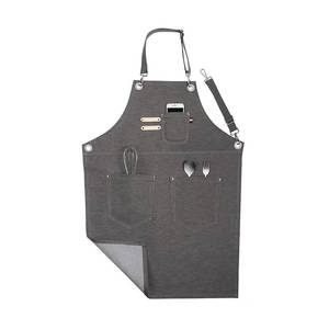 Tablier en toile imperméable pour personnel de bar commercial, avec logo personnalisé, léger, gilet de travail pour barman, matériel de haute qualité, tablier de salon de coiffure - Product Image 3