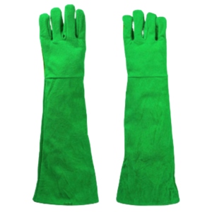 Reinforced Gun Palm Cowhide Split Leather Welding Safety Gloves Heat and <b>Fire</b> Resistant for Hand Protection Gloves - Product Image 4