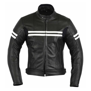 Manufacturer Embroidery Street Wear Leather Jacket Custom Genuine Leather Jackets for Winter <b>Men</b> - Product Image 1