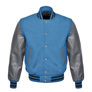 <b>Varsity</b> <b>Jacket</b> Recycled Polyester Letterman <b>Bomber</b> Oversized Cut Snap Closure Letterman Detail Professional For Men <b>Women</b> - Product Image 1