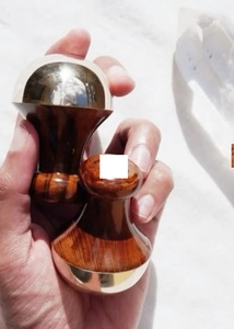 Varita de madera Kansa de alta calidad con mango de madera para masaje ayurvédico facial, corporal, de cuello, espalda, pies y cabeza, a bajo precio. - Product Image 2