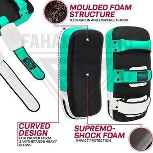Pads thaïlandais légers, absorbant les chocs et durables pour l'entraînement en salle de sport, équipement de boxe Muay Thai en cuir, vente en gros, haute qualité - Product Image 2