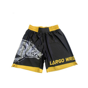 Pantalones Cortos de Muay Thai Personalizados OEM de Alta Calidad para Deportes de Combate, Diseño de Lobo, Poliéster Resistente - Product Image 6