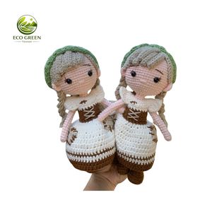 Muñeco de Ganchillo Hecho a Mano, Juguete Amigurumi de Algodón Suave, Muñeco de Peluche Personalizado, Regalo para Niños, Decoración Coleccionable - Product Image 3
