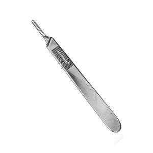 Manche de scalpel manuel en acier inoxydable robuste pour hôpital, conception ergonomique, poignée antidérapante, instrument chirurgical - Product Image 4