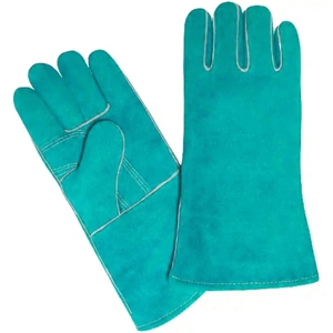 ถุงมือหนังวัวเสริมความแข็งแรงสำหรับงานหนัก ป้องกันเปลวไฟ ป้องกันมือสำหรับคนงานก่อสร้างและช่างเชื่อม - Product Image 6