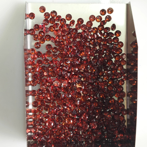 Granat rouge naturel 2,75 mm, taille brillant ronde, qualité supérieure, pierre précieuse en vrac avec trou de 1 mm, taille personnalisable pour la fabrication de bijoux - Product Image 2