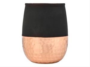 Copper Double Wall Tumblers Set of 2 350ml Cherry Color with <b>Straw</b> Elegant Smooth Finish for Ayurveda Health Benefits - Product Image 4