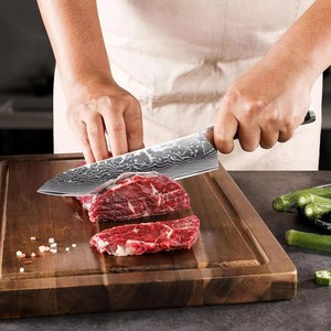 Cuchillo de Chef de Acero Inoxidable con Alto Contenido de Carbono, 8 Pulgadas, Cuchillo de Cocina Profesional con Diseño de Mango de Madera Confortable - Product Image 4