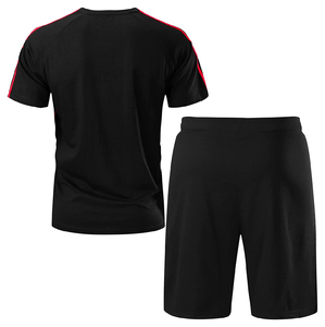 Ensemble de survêtement streetwear léger 100 % coton pour homme – Veste athlétique zippée et pantalon à manches longues pour l'automne - Product Image 2