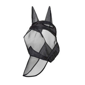 Máscara Antimosquitos para Caballos de Cara Completa con Nariz Larga, Protector de Flecos Extendido, Cubierta Ocular Ecuestre, Velo Equino Cómodo Antiinsectos - Product Image 1