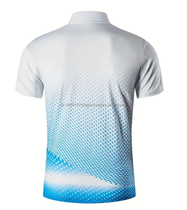 ผู้จัดจําหน่ายเสื้อโปโลผ้าฝ้ายคุณภาพสูงพิมพ์ลายแบบกําหนดเองขายส่งเสื้อผ้าสําหรับผู้ชายเสื้อโปโลลายทางการ - Product Image 3