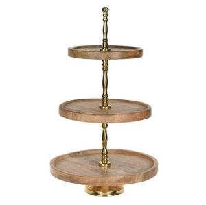 Support à gâteau en bois artisanal élégant pour la maison, la cuisine, la boulangerie, les hôtels, les fêtes, la décoration de table, la décoration de cuisine, prix de gros - Product Image 2