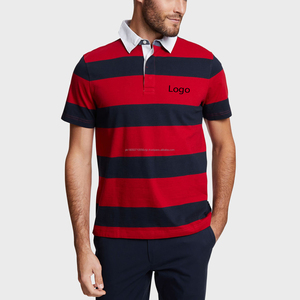 Camisetas de polo de golf para hombre de algodón 100%, camisetas de polo personalizables de manga corta con logotipo bordado y patrón sólido para hombre - Product Image 4