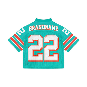 Maillot de football américain léger personnalisable avec logo d'équipe, t-shirt de football anti-humidité, vêtements de sport pour équipes - Product Image 2