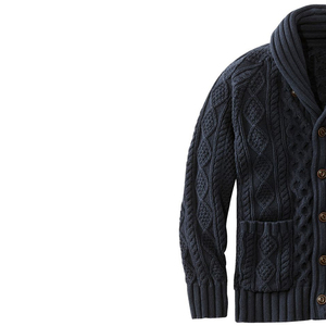 <b>Men</b> Acrylic Knit Sweater <b>Cardigan</b> Long Sleeve Button Front Casual Warm Soft Lightweight Sweater Regular Fit Ribbed Trim Classic - Product Image 3