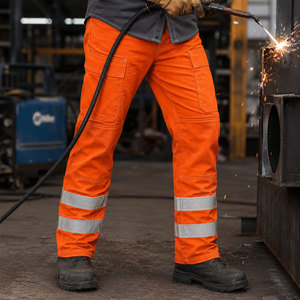 Custom logo Industrial Flame Resistant Cotton Oilfield Workwear Khaki Color FR <b>Work</b> <b>Cargo</b> <b>Pant</b> for Men - Product Image 6