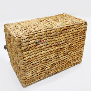 Artex Dong Thap caja de pañuelos de algas marinas tejidas a mano soporte de almacenamiento cesta de jacinto de agua de la fábrica de Vietnam - Product Image 3