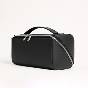 Roziv Sports PU para Bolsa de Cosméticos, Estuche Pequeño con Cierre de Cremallera, Bolsa de Maquillaje Portátil, Ecológica, Estilo Simple, Color Beige, para Viaje - Product Image 2