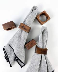 Anneau de serviette en bois durable fabriqué à partir de bois naturel pour une réception élégante avec un charme traditionnel charmant - Product Image 6