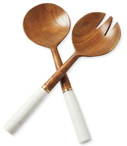 Most Popular Unique Handmade Wooden Spoons <b>Salad</b> Server With Resin Handles large <b>Salad</b> <b>Tool</b> for Home Kitchen/Restaurants & Hotel - Product Image 2
