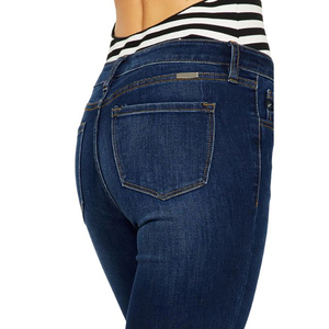 Pantalon en jean droit pour femme sur mesure, prix d'usine OEM ODM, durable, confortable, de haute qualité, fabricant - Product Image 6