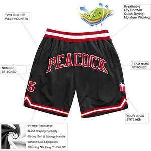 Shorts de basketball professionnels personnalisables avec logo d'équipe, vêtements de sport pour les séances d'entraînement - Product Image 3