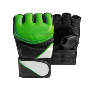 Guantes de MMA de medio dedo a precio mayorista, guantes de boxeo personalizados de cuero de vaca dorado, guantes de MMA personalizados en venta - Product Image 5