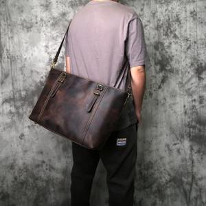 Nouveauté 2025 : Sacs fourre-tout femme tendance avec coutures colorées, grands sacs à main en cuir style rétro, sacs bandoulière femme LTB-0231 - Product Image 3