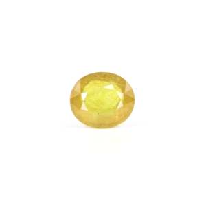 Loose 3.35 Carat Oval Cut Yellow Sapphire Gemstone for Fine Jewelry - Product Image 1