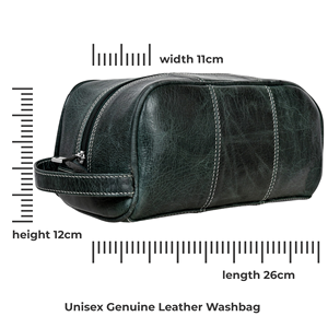 Sac de voyage de grande capacité en cuir véritable unisexe avec logo personnalisé, fermeture éclair, poignée souple, durable, tendance, imperméable, pour maquillage et toilette - Product Image 2