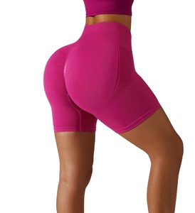 กางเกงวิ่งขาสั้นผู้ชายแบบสวมใส่สบาย ระบายอากาศได้ดี ไร้ตะเข็บ ยืดหยุ่น กระชับสะโพก ด้านหลังแบบรัดรูป สามารถใส่กลับด้านได้ - Product Image 1