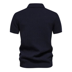 Chemises polo pour hommes grandes tailles, tissu tricoté doux et confortable, col boutonné, polo de golf surdimensionné pour hommes - Product Image 6
