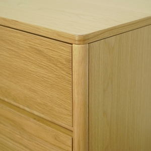 Table de chevet en bois massif durable et écologique, table de nuit minimaliste moderne en bois, 2 tiroirs, fabricant de meubles au Vietnam - Product Image 5