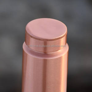 Bouteille d'eau en cuivre pur à 100 %, artisanale, écologique, portable, finition mate en cuivre, style zen asiatique personnalisé - Product Image 2