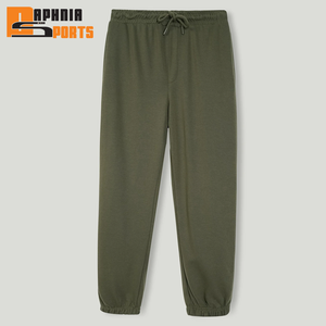 Men's Casual Sports Sweatpants New Warm Fleece Tracksuit Mid Waist Drawstring Straight Leg Loose Fit Flat Pant 100% Cotton - Product Image 5