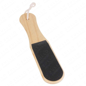 Râpe à pieds professionnelle en bois pour l'élimination des callosités, soin des talons, outil de pédicure, logo personnalisé, vente en gros d'usine, OEM - Product Image 2