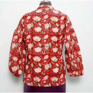 Blusa de Algodón con Estampado Floral, Estilo Dulce y Casual para Mujer, Manga Larga, Cierre de Botones, Top de Verano - Product Image 6