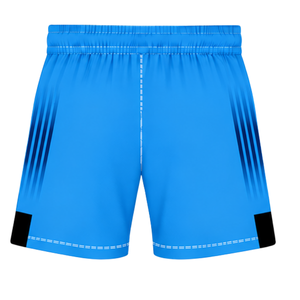 Shorts de rugby bleu électrique et noir, taille élastique, respirants, légers, pour l'entraînement d'équipe, performance sportive, uniforme de sport - Product Image 2