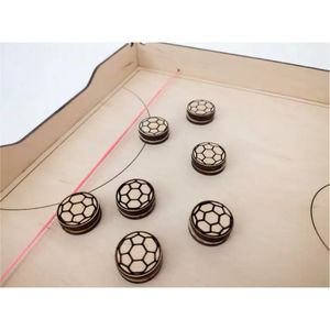 Jeu de table de hockey rapide en bois pour duel de fléchettes, jeux de société interactifs pour enfants, adultes et famille - Product Image 5